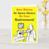 Dokter Best Wishes Kaart (Gele Bloem)