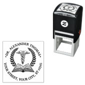 Dokter Caduceus 2LR Naam van het boek Zelfinktende Stempel (In situ)