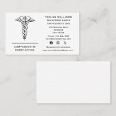 Dokter Cardioloog Caduceus Visitekaartje (Voorkant / Achterkant)