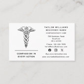 Dokter Cardioloog Caduceus Visitekaartje (Voorkant)