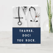 Dokter dank u kaart (Voorkant)