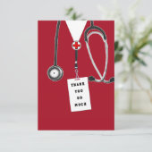 Dokter Dankkaart Bedankkaart (Staand voorkant)