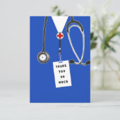 Dokter Dankkaart Bedankkaart (Staand voorkant)