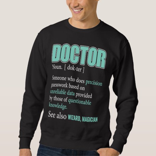 Dokter Definitie Medische Studenten Artsen Trui (Voorkant)
