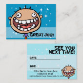 Dokter. Dentist. Kinderarts. Volgende Benoeming Afsprakenkaartje (Voorkant / Achterkant)