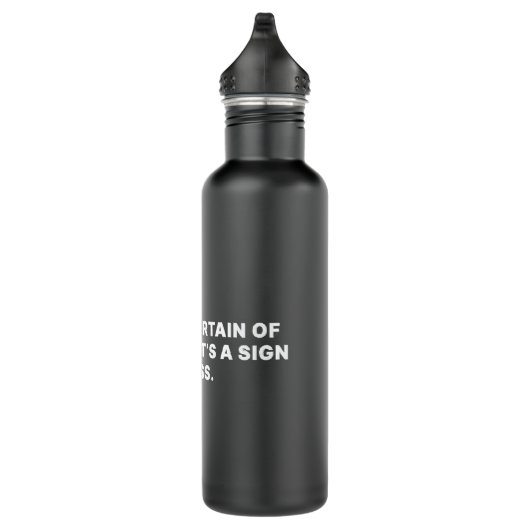 Dokter die een offerte maakt waterfles  (Rechts)