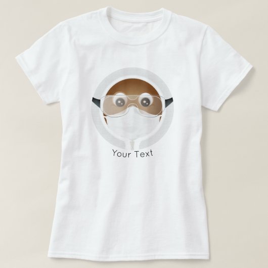 Dokter Emoji | Afro-Amerikaans T-shirt (Design voorkant)