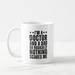 Dokter en vader grappig koffiemok