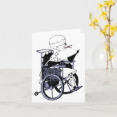 Dokter Finkelstein gekke wetenschapsbaby Kaart (Gele Bloem)