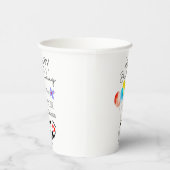 Dokter Gelukkige Verjaardagsballonnen Vlakke Verja Papieren Bekers (Rechts)