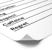 Dokter Gepassioneerd Vastberaden Werk Poster (Hoek)