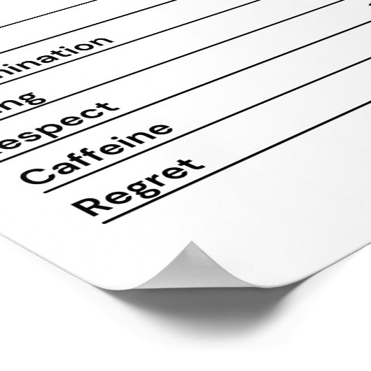 Dokter Gepassioneerd Vastberaden Werk Poster (Hoek)