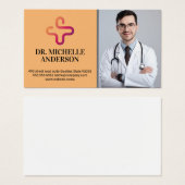 Dokter glimlachend | Medisch logo Visitekaartje (Voorkant /achterkant)