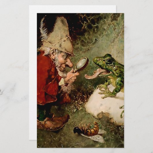 “Dokter Gnoom inspecteert kikker tong” door Heinri Briefpapier (Voorkant / Achterkant)