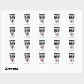 dokter, Happy valentines day personalize name Vierkante Sticker (Vel)