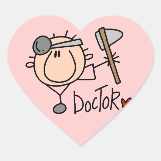 Dokter Hart Sticker (Voorkant)