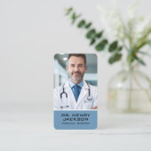 Dokter in het ziekenhuis | Gezondheid Visitekaartje (Staand voorkant)