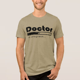 Dokter in Opleiding Laadbalk Grappig Geneeskundest Tri-Blend Shirt