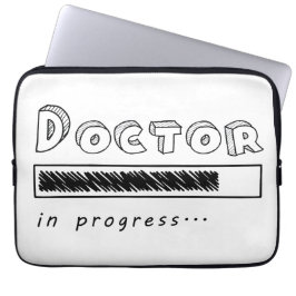 Dokter in Uitvoering Grappige Med Student Laadbalk Laptop Sleeve