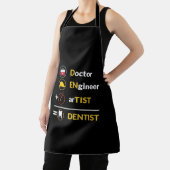 Dokter + ingenieur + kunstenaar = tandarts schort (Insitu)
