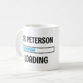 Dokter is aan het laden koffiemok (Voorkant links)