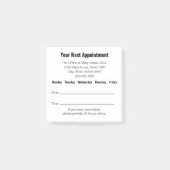 Dokter Kantoor Uw volgende afspraak Herinnering Post-it® Notes (Voorkant)