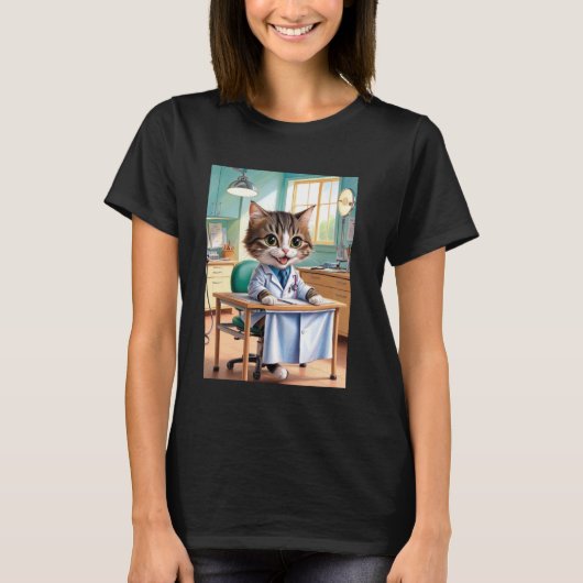 Dokter Kat T-shirt (Voorkant)