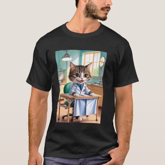 Dokter Kat T-shirt (Voorkant)