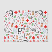 Dokter Kerst Vakantie Weefsel P Tissuepapier (Voorkant)