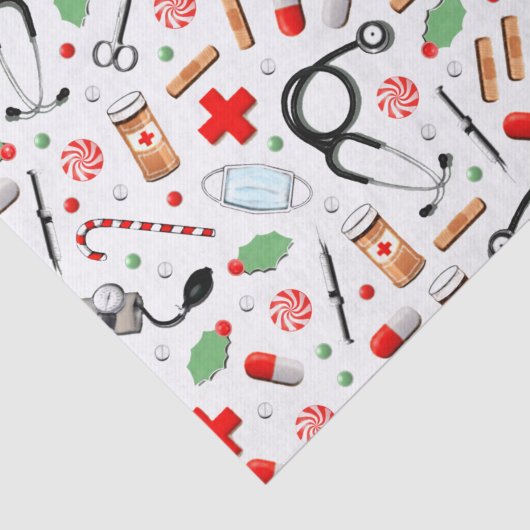 Dokter Kerst Vakantie Weefsel P Tissuepapier (Detail)