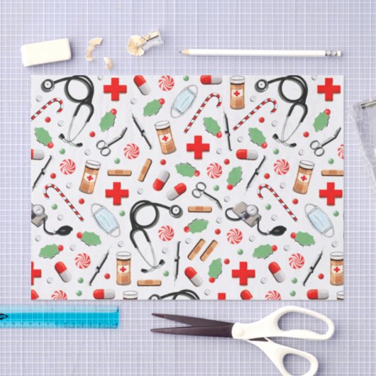 Dokter Kerst Vakantie Weefsel P Tissuepapier (Craft)