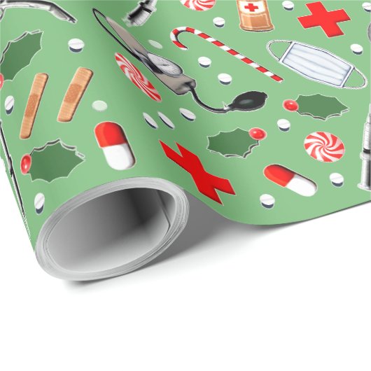 Dokter Kerstmis Cadeaupapier (Rol Hoek)