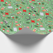 Dokter Kerstmis Cadeaupapier (Hoek)