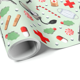 Dokter Kerstmis Cadeaupapier