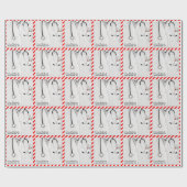 Dokter Kerstmis Cadeaupapier (Vlak)