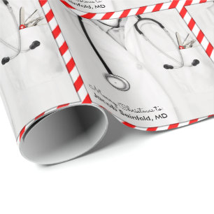 Dokter Kerstmis Cadeaupapier