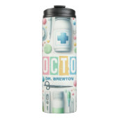 Dokter Kleurrijk Gepersonaliseerd Thermosbeker (Voorkant)