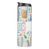 Dokter Kleurrijk Gepersonaliseerd Thermosbeker (Geroteerd rechts)