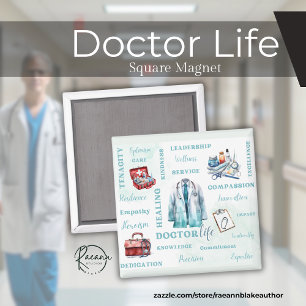 Dokter Leven Vierkantige Magneet