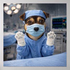 "Dokter Louie, komt u even!" Poster