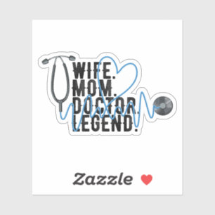 Dokter Mam, Dokter en Verpleegkundige, Medisch Sti Sticker