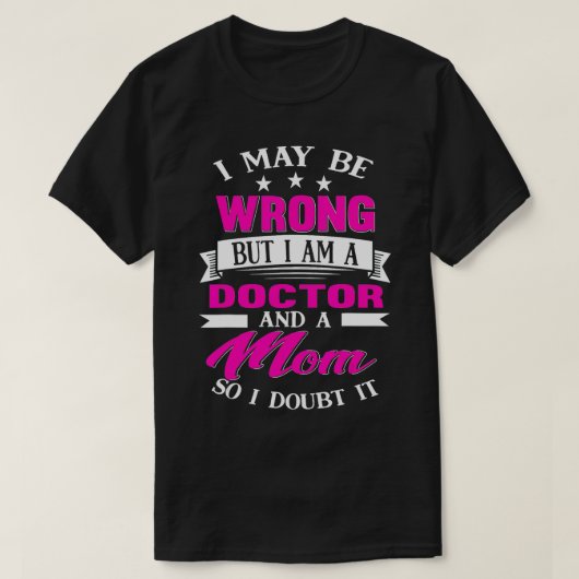 Dokter Mam Grappige Zegels Moeder Gift T-shirt (Design voorkant)