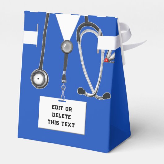 Dokter Med School Grad Favor Doos Bedankdoosjes (Achterkant)