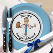 Dokter Medisch Mannelijk Artsen voor Hem Afstudere Papieren Bordje