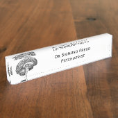  dokter medische anatomie menselijk brein naambordje (Zijkant)