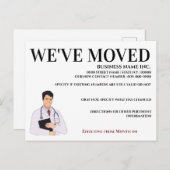 Dokter medische chirurg kliniek business home aankondigingskaart (Voorkant / Achterkant)