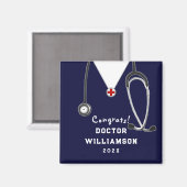Dokter Medische School Congrats Gift Magneet (Voorkant / Achterkant)