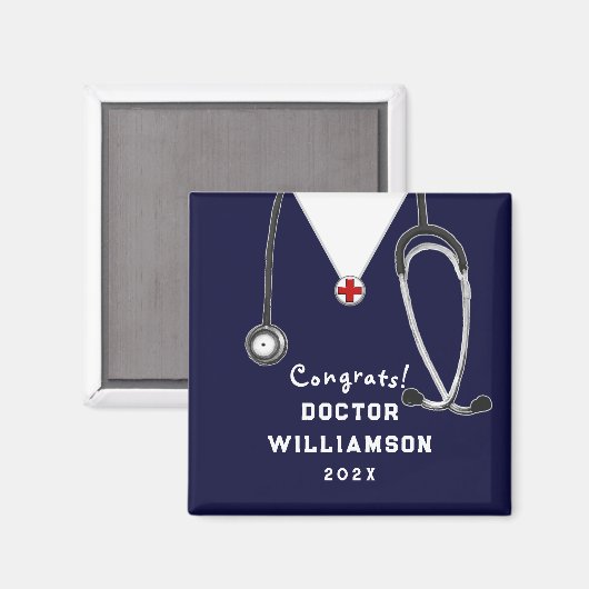 Dokter Medische School Congrats Gift Magneet (Voorkant / Achterkant)