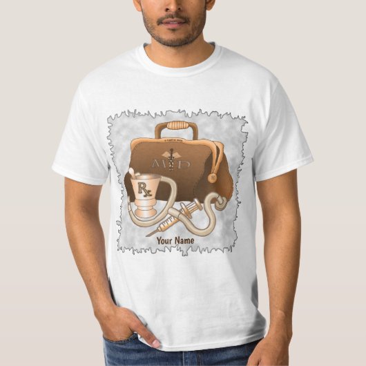 Dokter Medische Tas T-shirt (Voorkant)