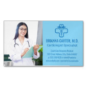 Dokter met Klembord | Ziekenhuiswerkers Magnetisch Visitekaartje (Voorkant)